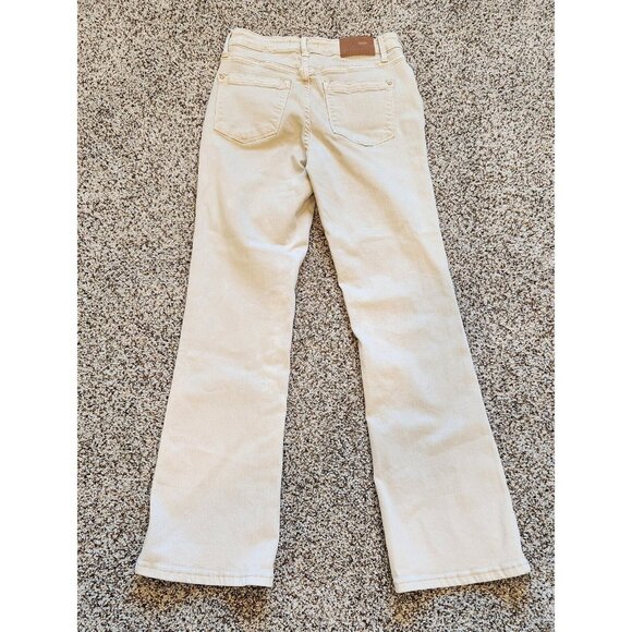 Judy Blue Bootcut Jeans Womens 7/28 Khaki Slim Clarksville Mid Rise Distressed - Picture 3 of 5